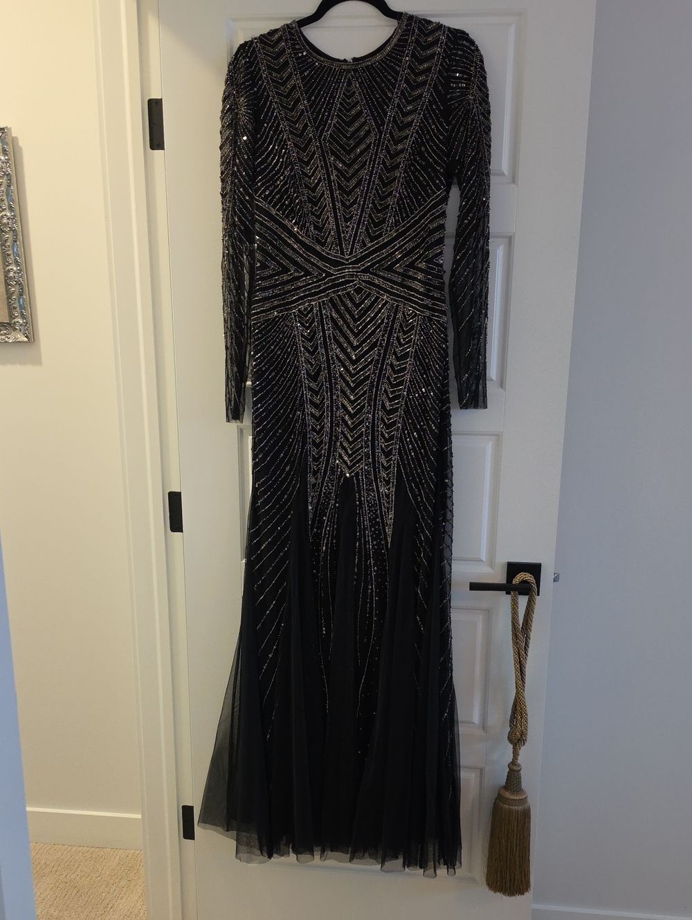 Adrianna Papell Black Dress - Gatsby